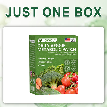 🥦 Boutique officielle | IOWOL® Patch métabolique aux extraits de 39 légumes soutient la détox, la digestion et le métabolisme, tout en aidant à maintenir une énergie stable toute la journée.