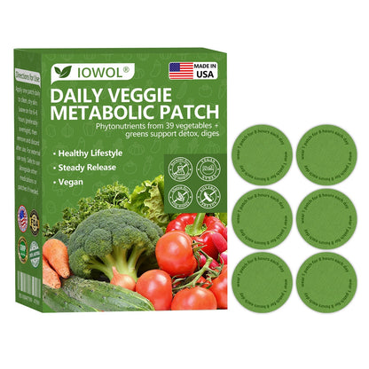 🥦 Boutique officielle | IOWOL® Patch métabolique aux extraits de 39 légumes soutient la détox, la digestion et le métabolisme, tout en aidant à maintenir une énergie stable toute la journée.
