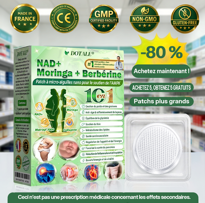𝑷𝒂𝒕𝒄𝒉 𝒏𝒂𝒏𝒐 à 𝒎𝒊𝒄𝒓𝒐-𝒂𝒊𝒈𝒖𝒊𝒍𝒍𝒆𝒔 𝑫𝑶𝑻𝑨𝑳𝑬® 𝑵𝑨𝑫+ 𝑴𝒐𝒓𝒊𝒏𝒈𝒂 & 𝑩𝒆𝒓𝒃é𝒓𝒊𝒏𝒆 𝑨𝑴𝑷𝑲 𝑺𝒖𝒑𝒑𝒐𝒓𝒕 (1/𝒋𝒐𝒖𝒓 — 𝒓é𝒔𝒖𝒍𝒕𝒂𝒕𝒔 𝒗𝒊𝒔𝒊𝒃𝒍𝒆𝒔 𝒆𝒏 7 𝒋𝒐𝒖𝒓𝒔) 𝑭𝒐𝒓𝒎𝒖𝒍𝒆 𝒂𝒗𝒂𝒏𝒄é𝒆  ✅ Conçue pour soutenir le métabolisme, la gestion du poids, l’énergie, la peau et l’équilibre global.