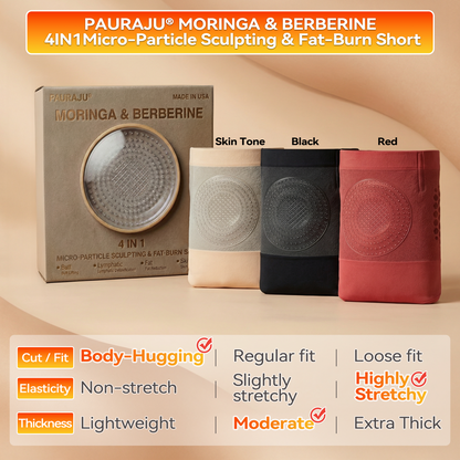 Boutique Officielle de la Marque 💎 𝑨𝑳𝑳𝒀𝑩𝑬𝑬® 2026 Moringa & Berbérine 4-en-1 Micro-Particules Sculptantes & Brûlantes de Graisse Shorts