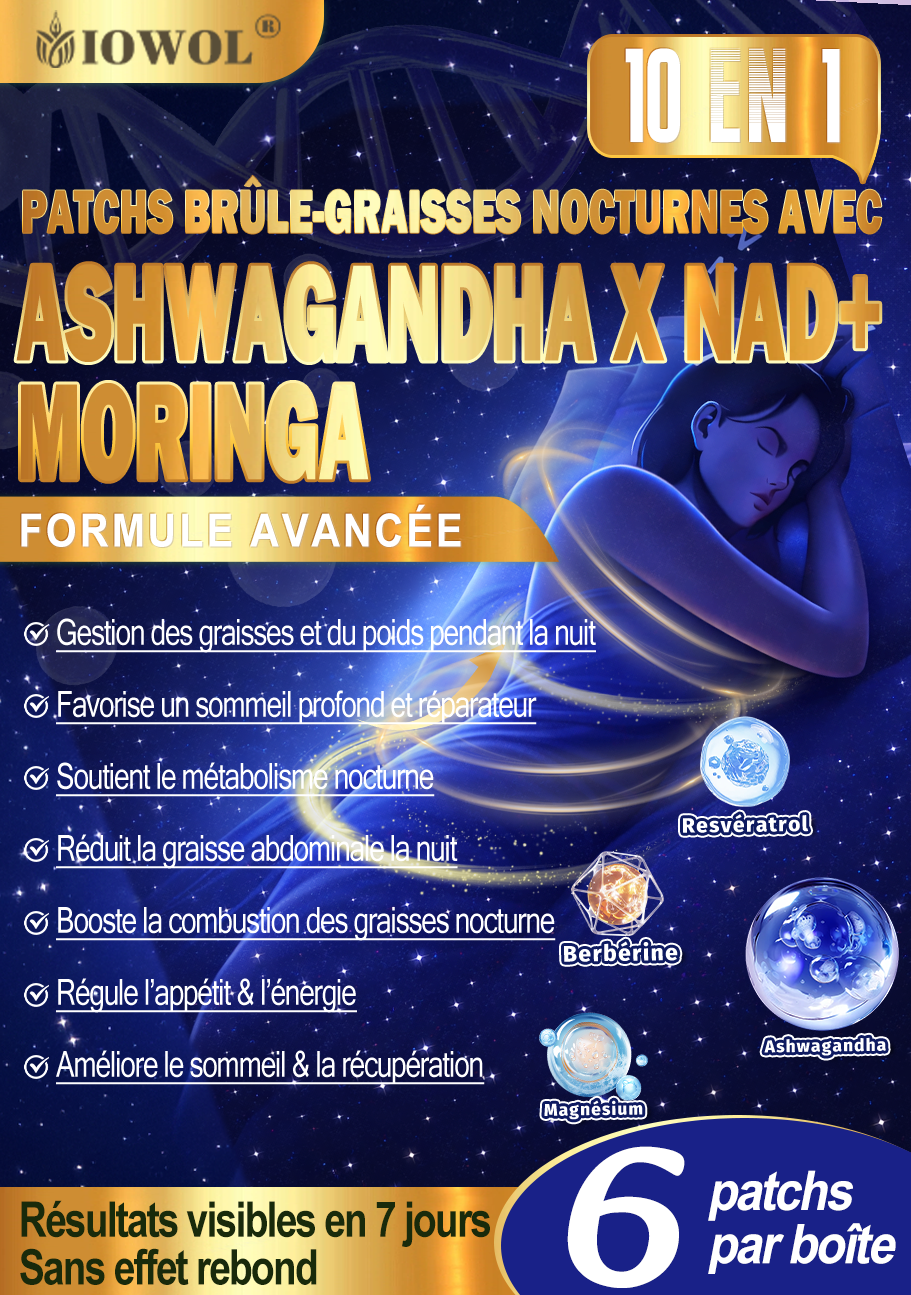 🔥 IOWOL® Patch brûle-graisse nuit — sans pilules, sans contraintes. Aide à brûler les graisses naturellement pendant la nuit et à soutenir le métabolisme pour des résultats visibles.