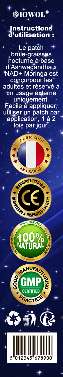 🔥 IOWOL® Patch brûle-graisse nuit — sans pilules, sans contraintes. Aide à brûler les graisses naturellement pendant la nuit et à soutenir le métabolisme pour des résultats visibles.