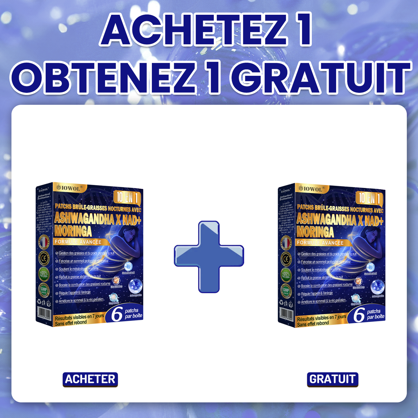 🔥 IOWOL® Patch brûle-graisse nuit — sans pilules, sans contraintes. Aide à brûler les graisses naturellement pendant la nuit et à soutenir le métabolisme pour des résultats visibles.