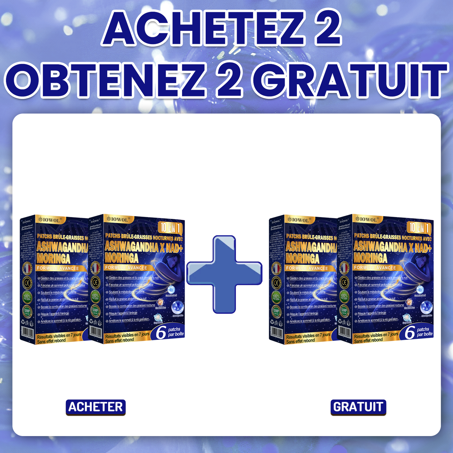 🔥 IOWOL® Patch brûle-graisse nuit — sans pilules, sans contraintes. Aide à brûler les graisses naturellement pendant la nuit et à soutenir le métabolisme pour des résultats visibles.