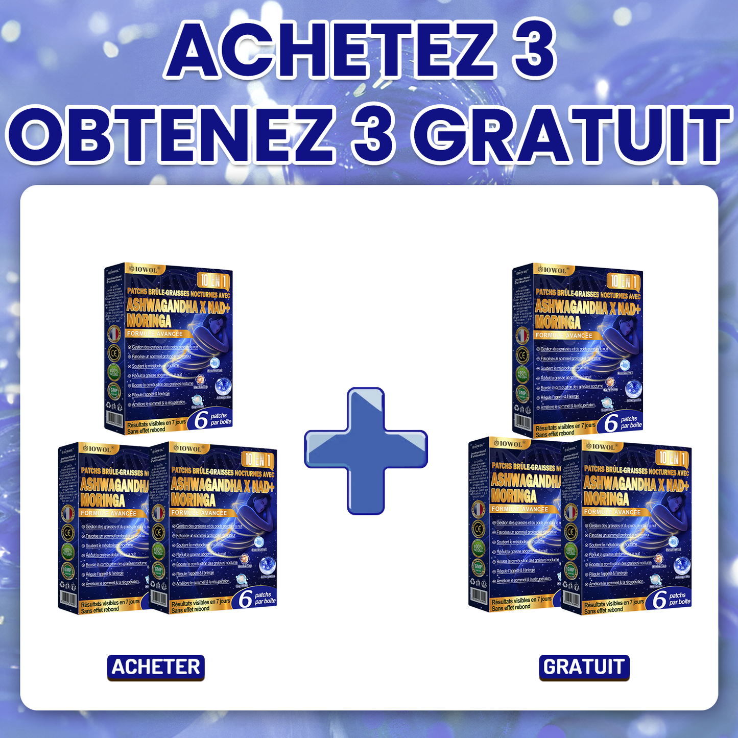 🔥 IOWOL® Patch brûle-graisse nuit — sans pilules, sans contraintes. Aide à brûler les graisses naturellement pendant la nuit et à soutenir le métabolisme pour des résultats visibles.