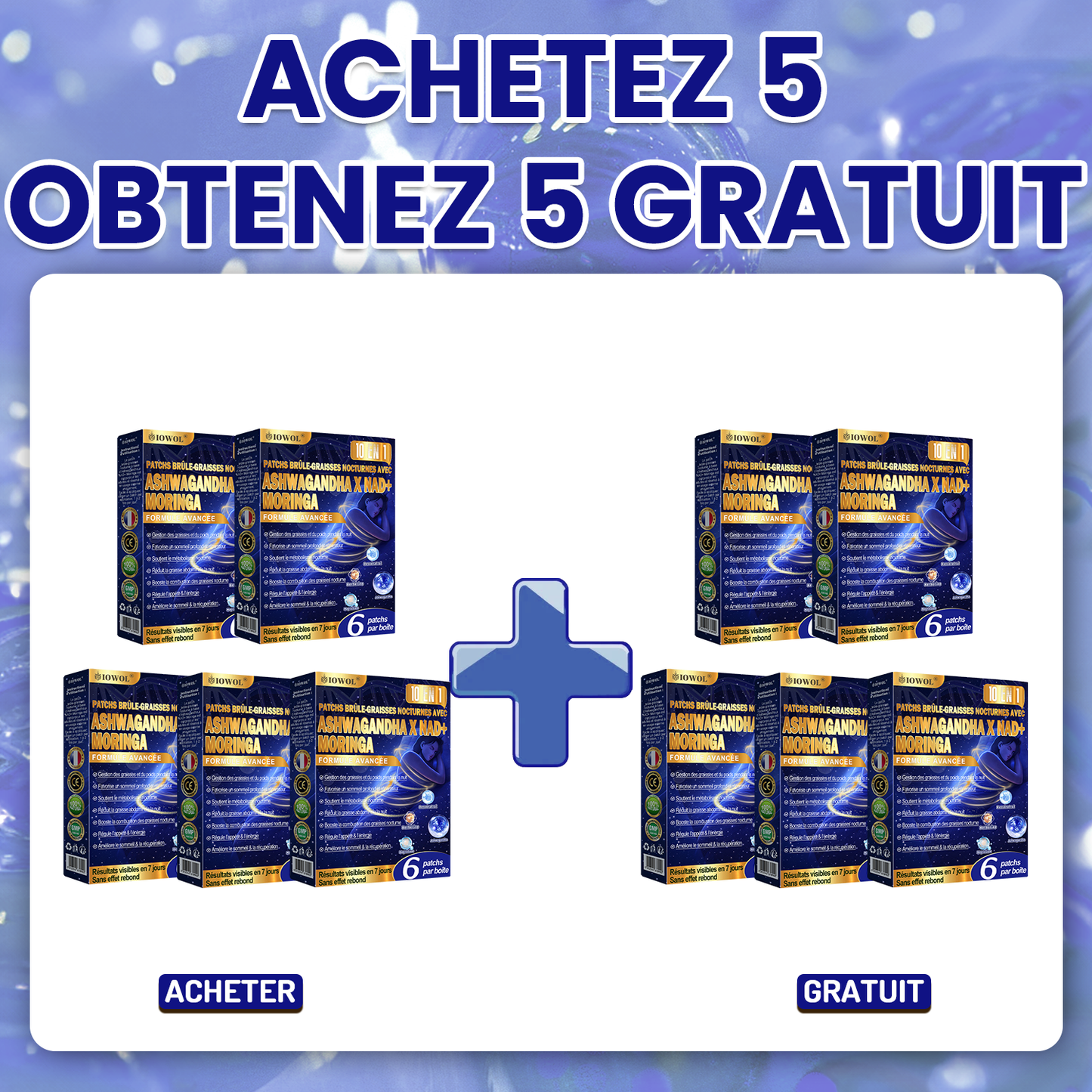 🔥 IOWOL® Patch brûle-graisse nuit — sans pilules, sans contraintes. Aide à brûler les graisses naturellement pendant la nuit et à soutenir le métabolisme pour des résultats visibles.